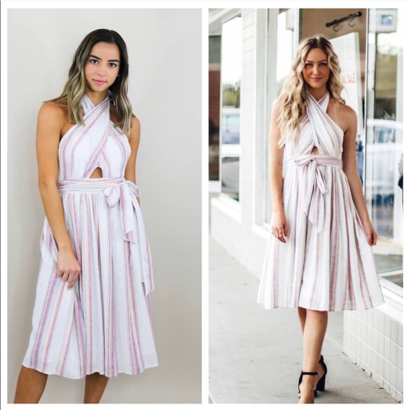 Amanda Uprichard Christie Linen Dress XS - Picture 1 of 4